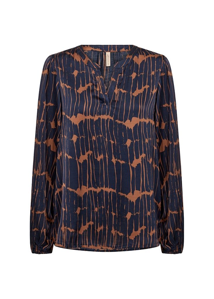 Arlette Blouse in Navy Blazer
