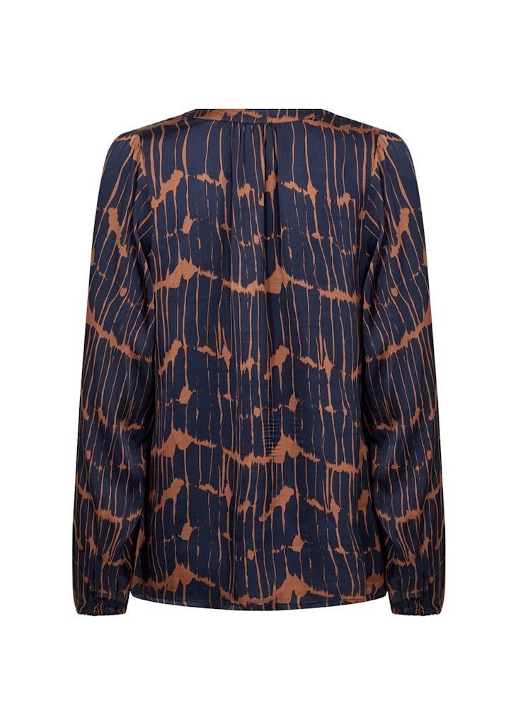Arlette Blouse in Navy Blazer