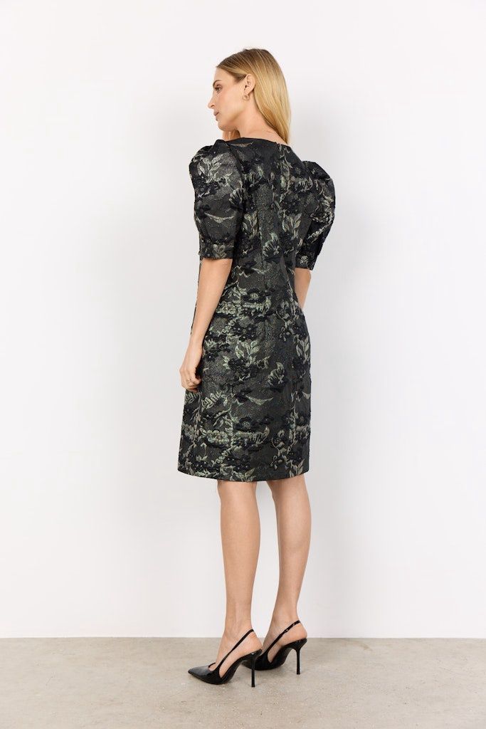 April Dress in Black Combi