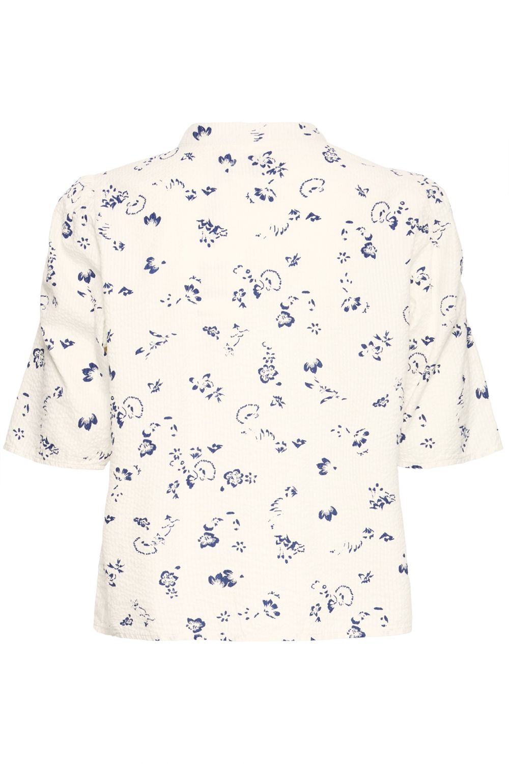 Qwina Shirt in Blueprint Outline Flower