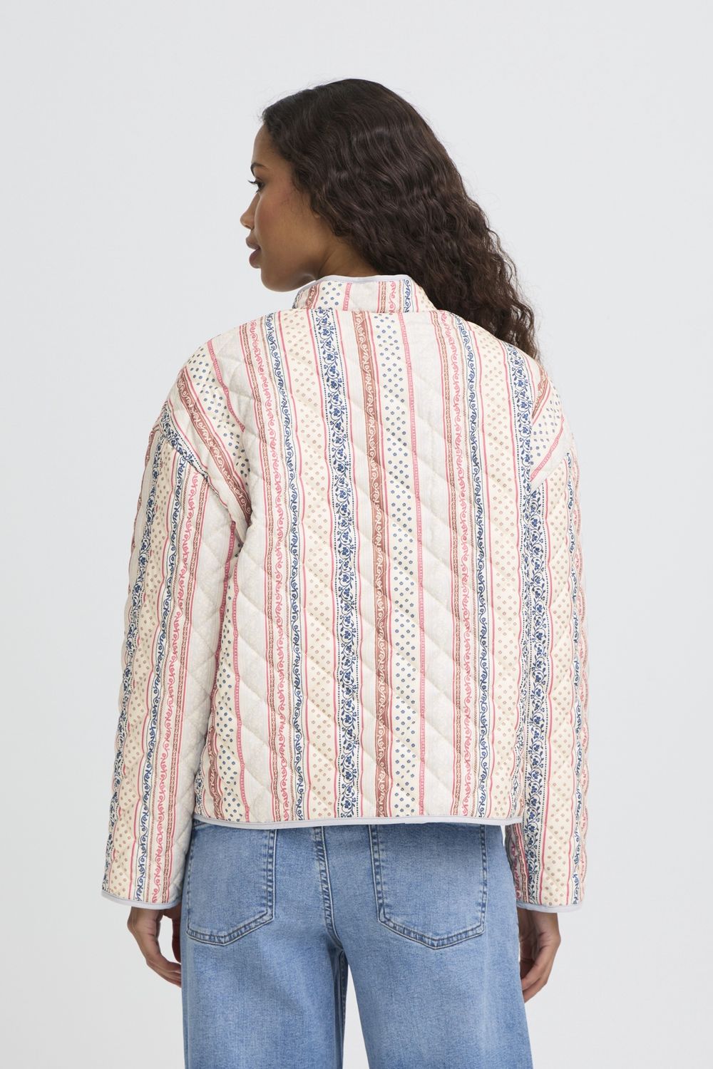 Livanta Jacket in Teaberry Stripe