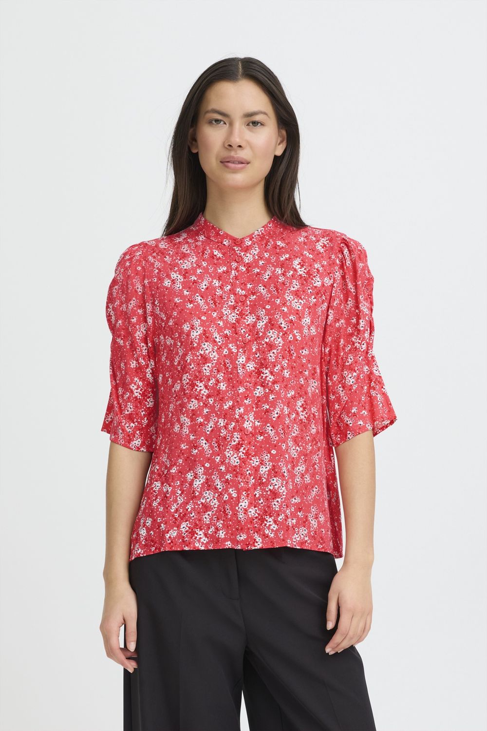 Vera Shirt in Teaberry Flower