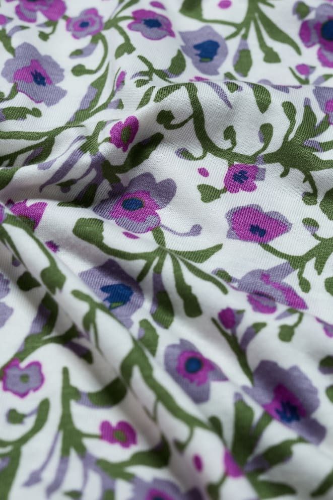 3/4 Kellow Top in Blotted Anemone Chalk