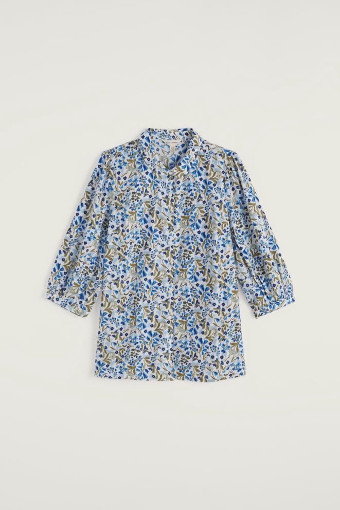 Hope Cottage Blouse in Woodland Floral Chalk