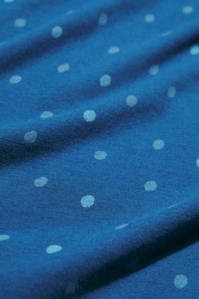 Pier View Dress in Little Sponge Spot Dark Voyage