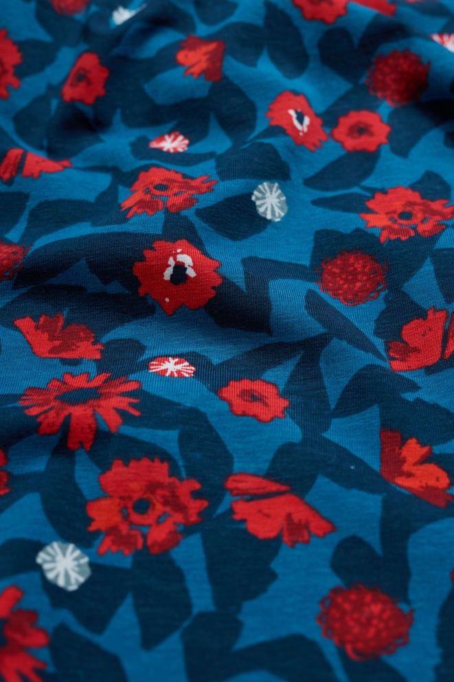 Veronica Dress in Pressed Plants Shore