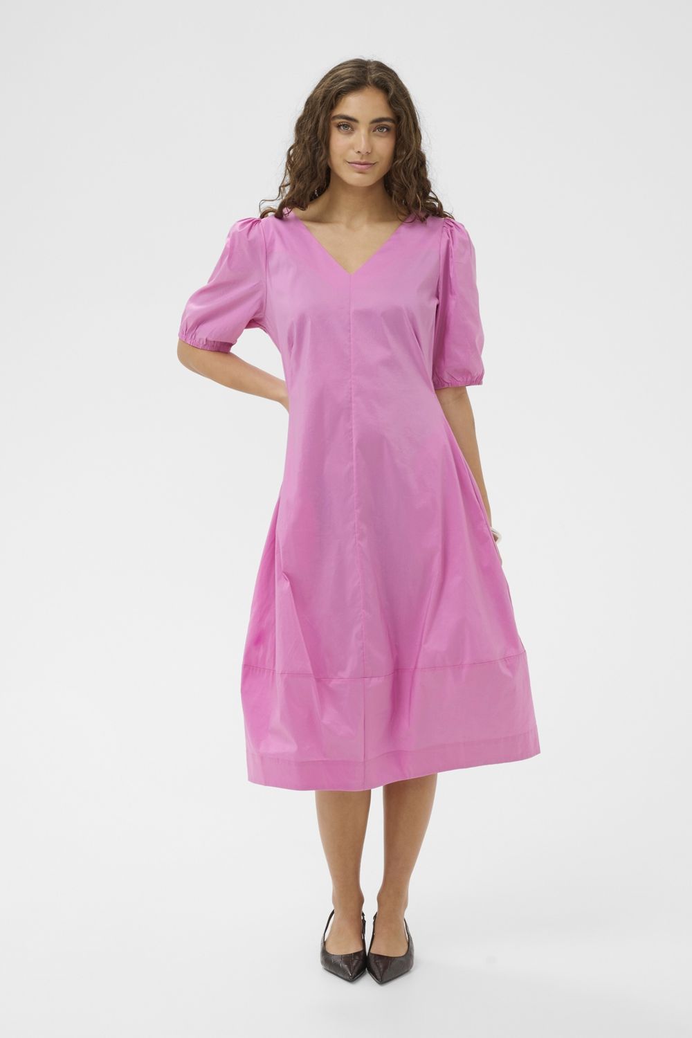 Antoinett Dress in Fuchsia Pink