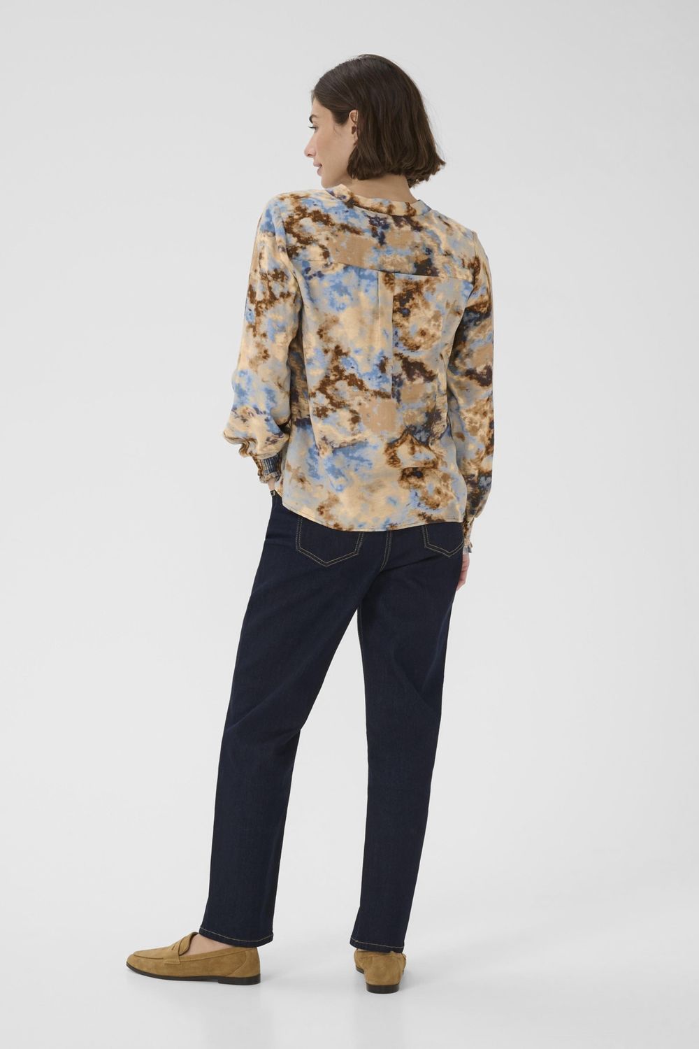 Hizzy Greece LS Blouse in Brown