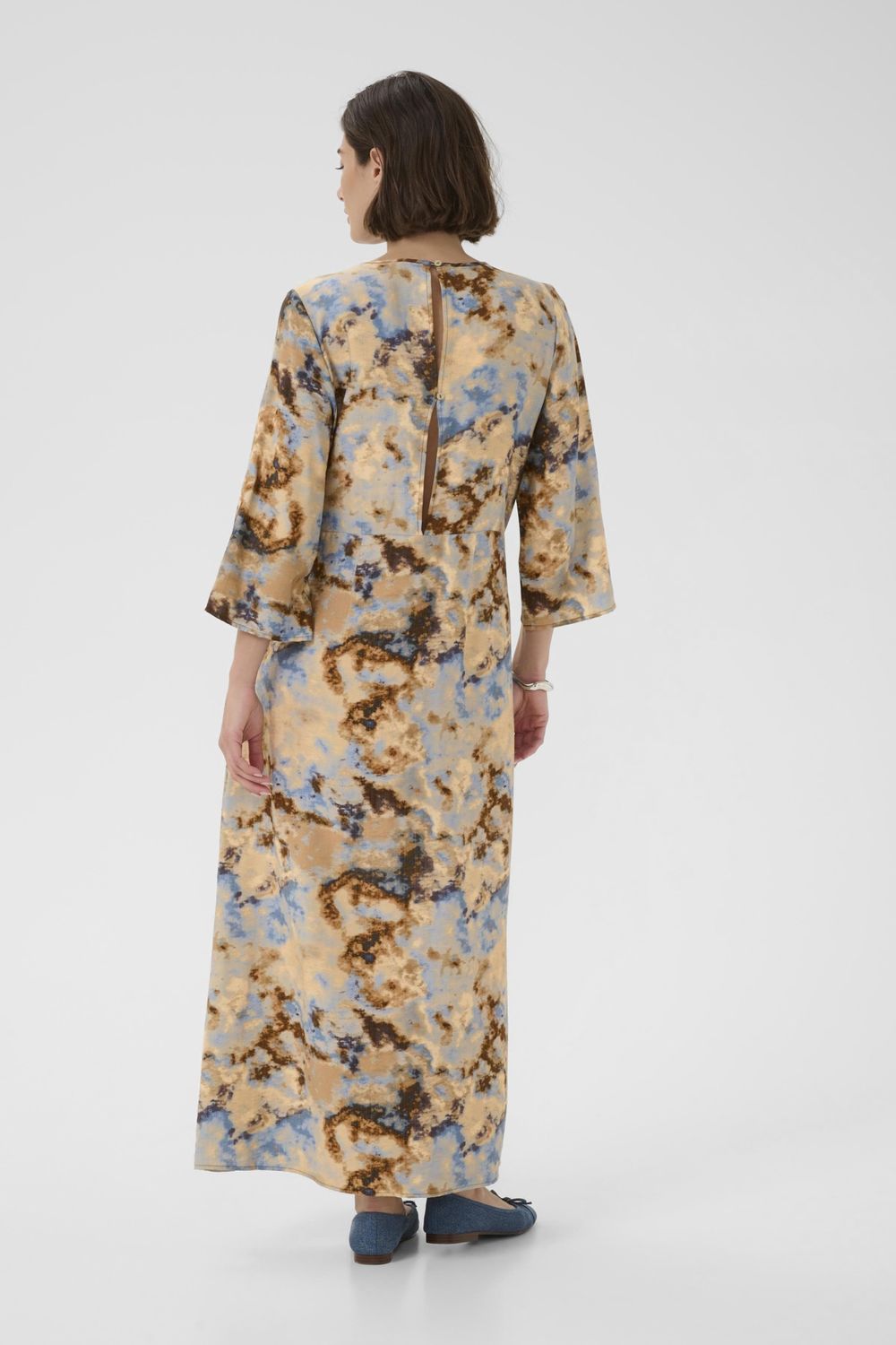 Hizzy Greece Long Dress in Brown