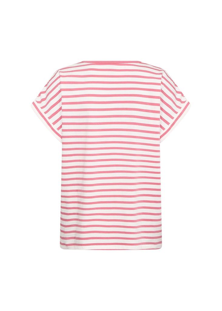 Rina Stripe T-Shirt in Rapture Rose Combi