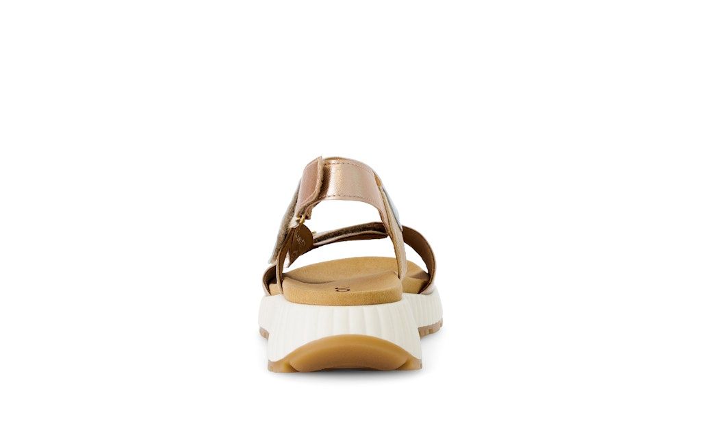 Camille Sandals with Metallic Strap in White