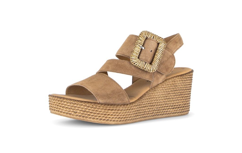 Harper Suede Sandals in Brown