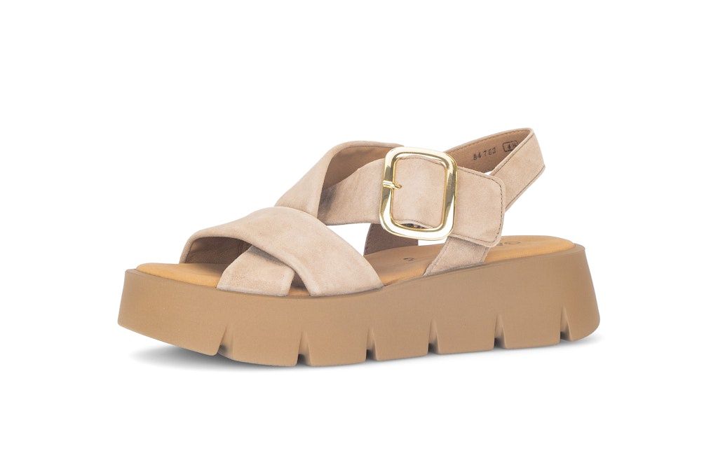Olivia Suede Sandals in Brown