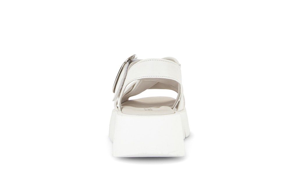Chloe Leather Sandals in White