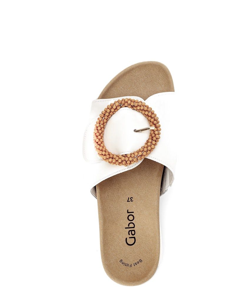 Audrey Leather Loafer in White