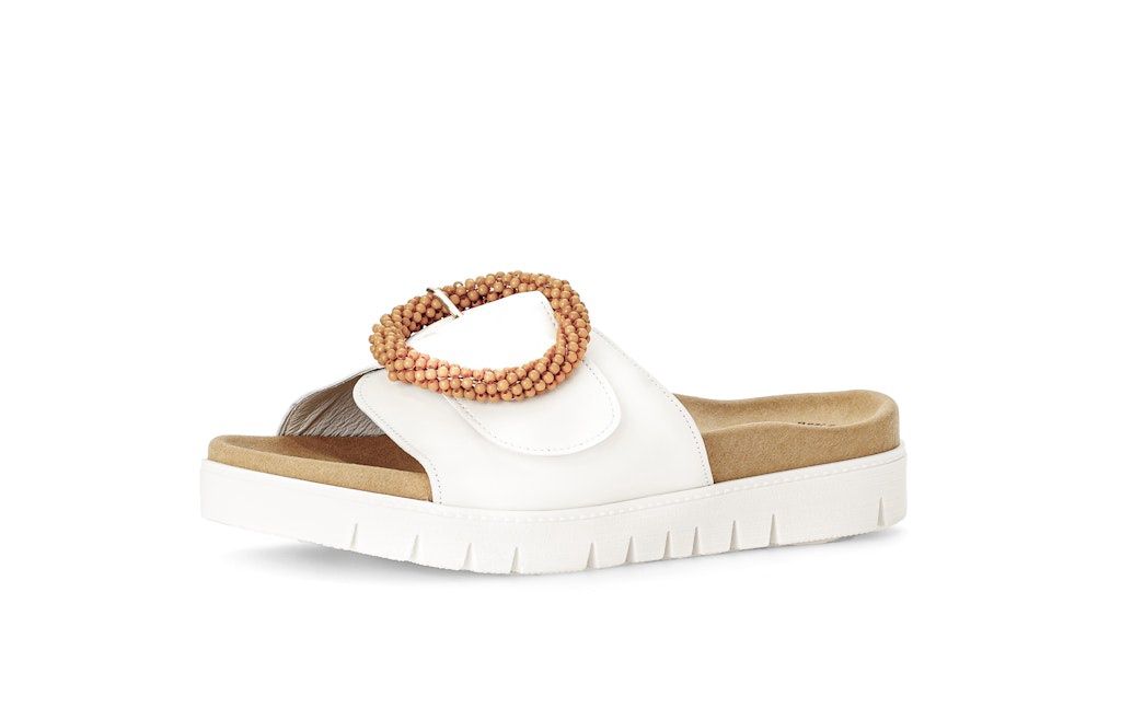 Audrey Leather Loafer in White