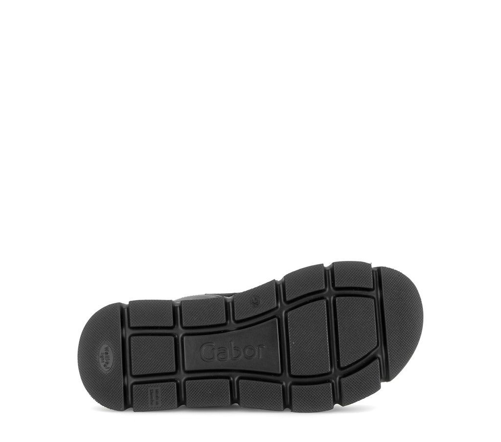 Natalie Leather Sandals in Black