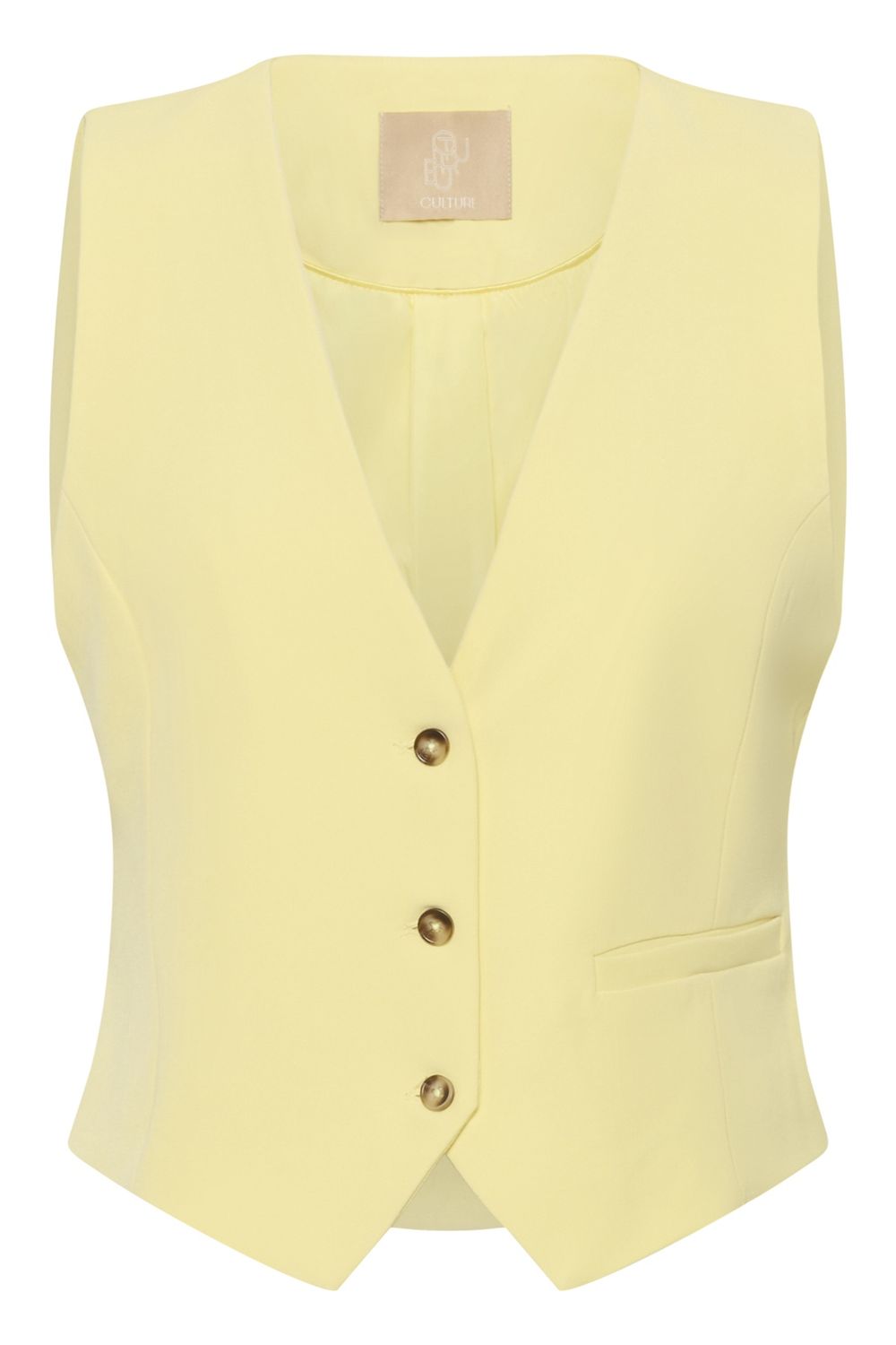 Nalina Clara Waistcoat in Lemon Meringue
