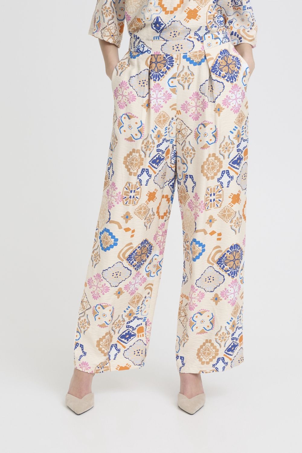 Lancie Trousers in Graphic Tile