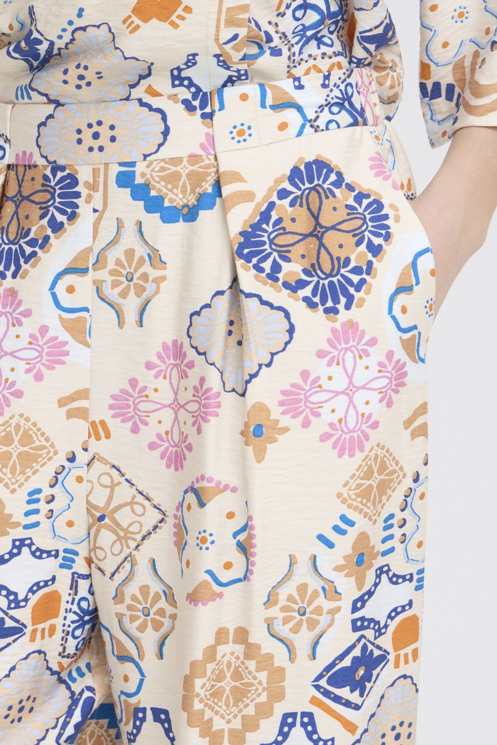 Lancie Trousers in Graphic Tile