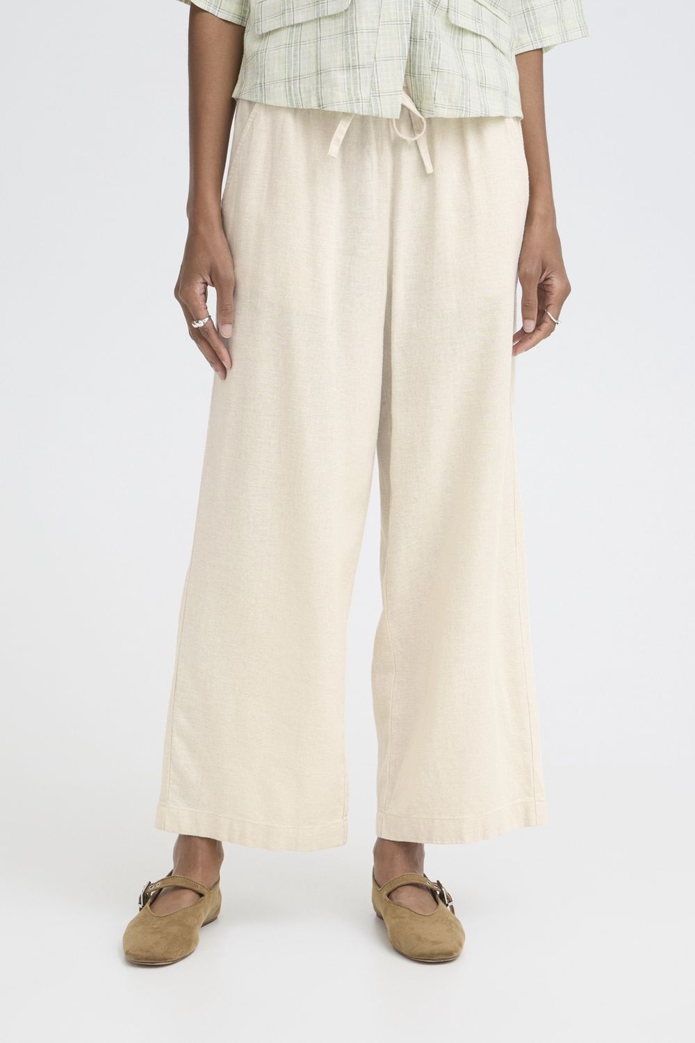 Linno Trousers in Natural Ecru