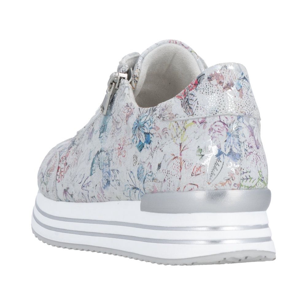 Mila Sneakers with Zipper in White