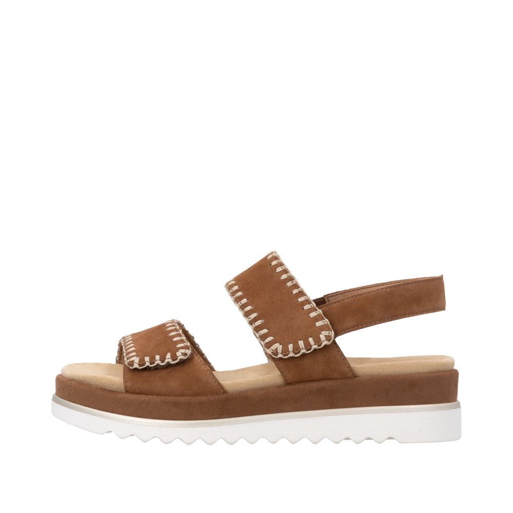 Ivy Suede Sandals in Brown