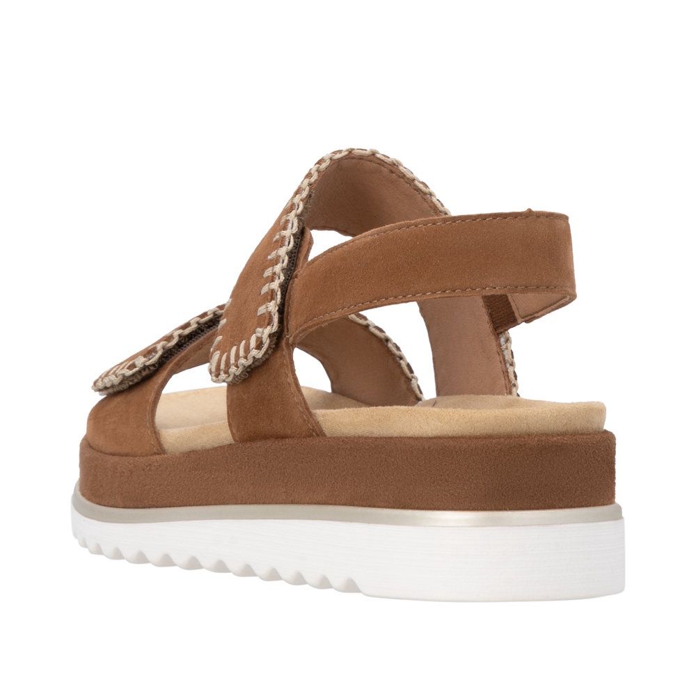 Ivy Suede Sandals in Brown
