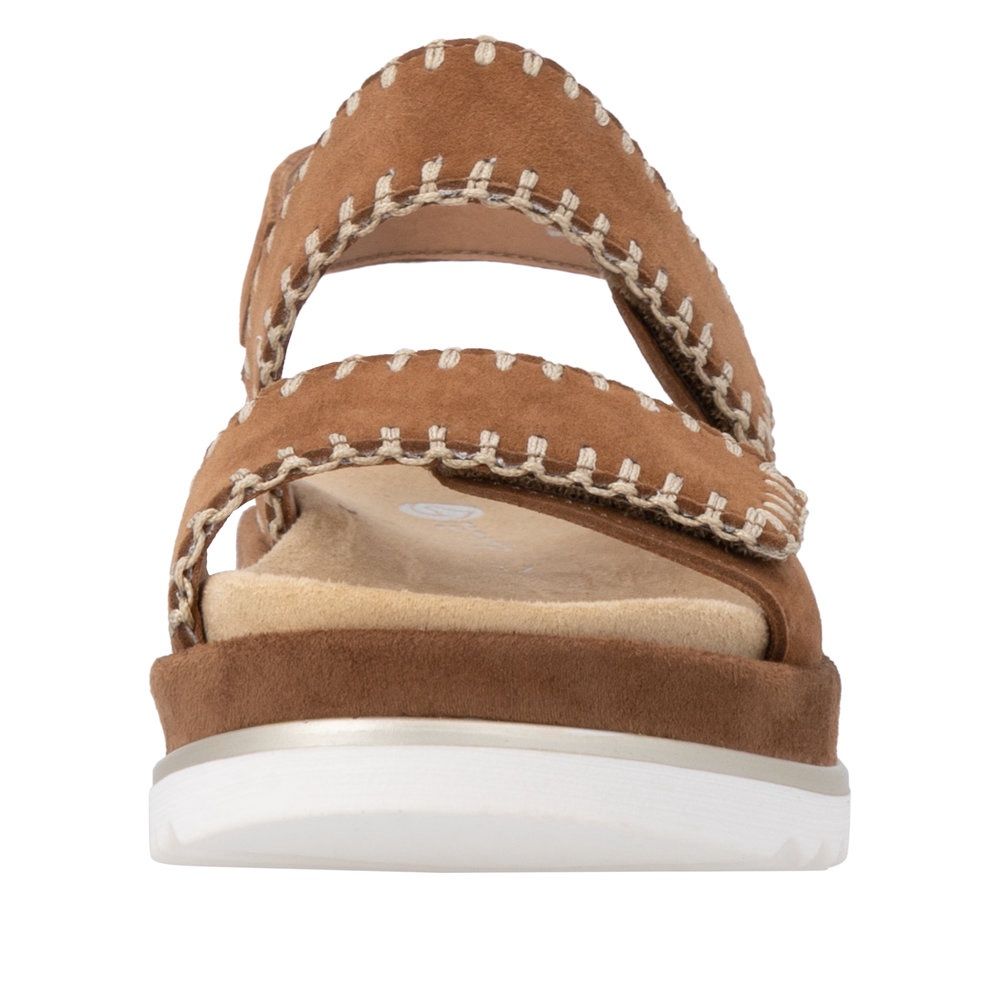 Ivy Suede Sandals in Brown