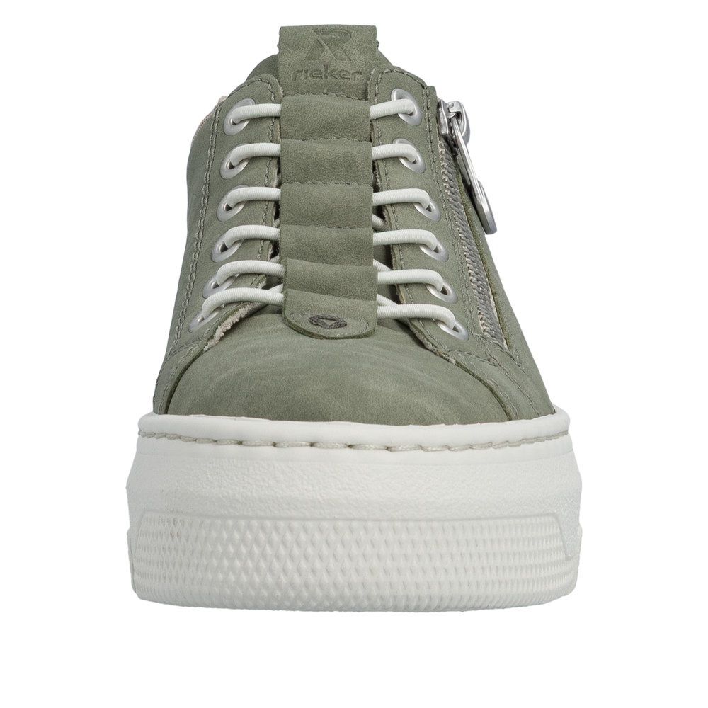 Olive Suede Shoes in Green