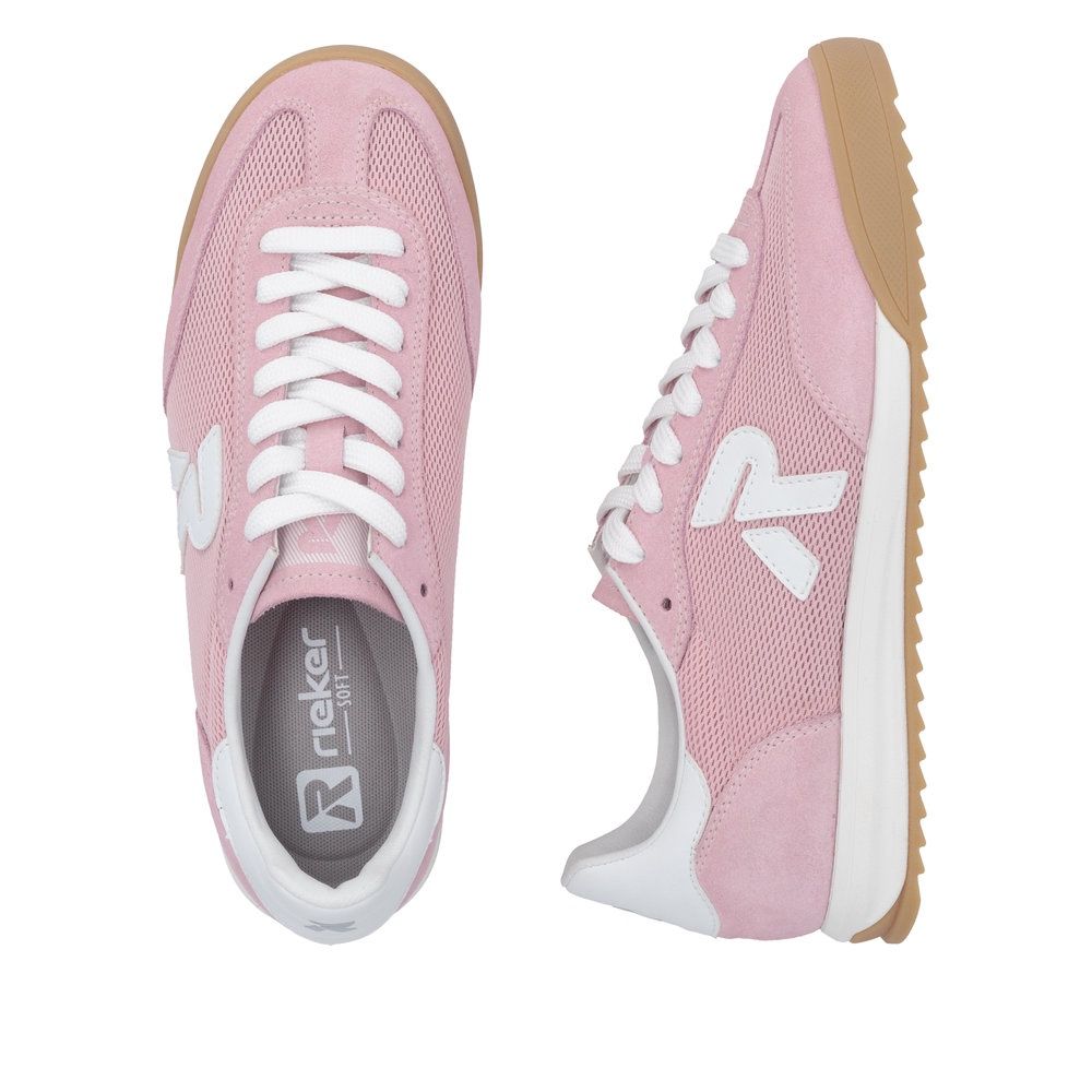 Vera Leather Sneakers in Pink
