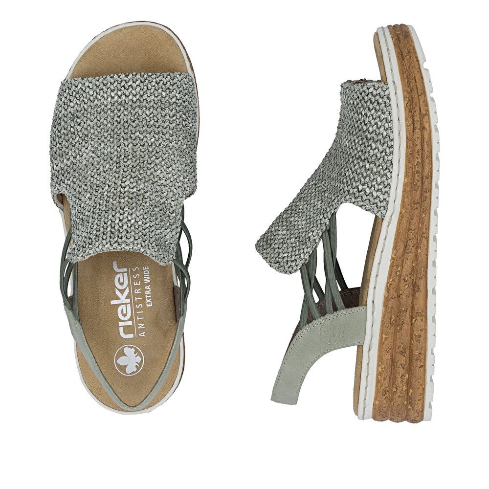 Freya Suede Sandals in Green