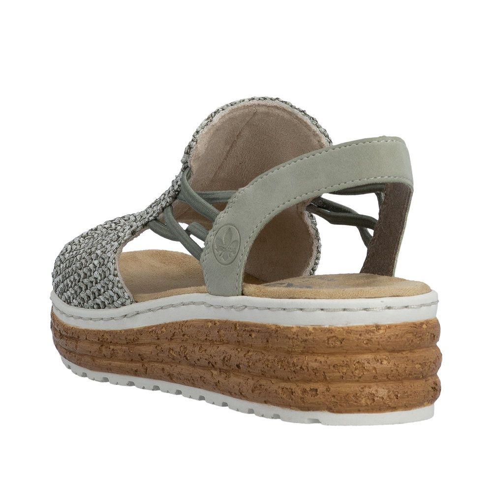 Freya Suede Sandals in Green