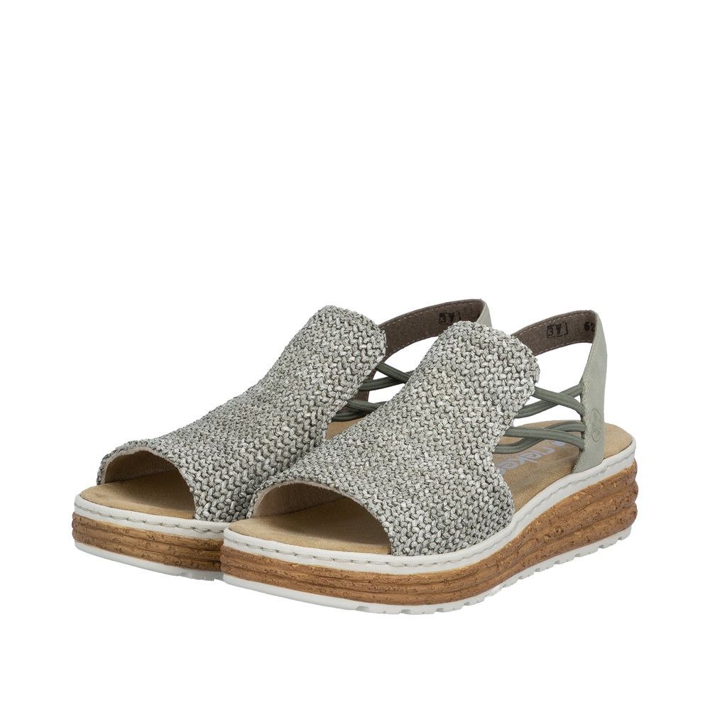 Freya Suede Sandals in Green