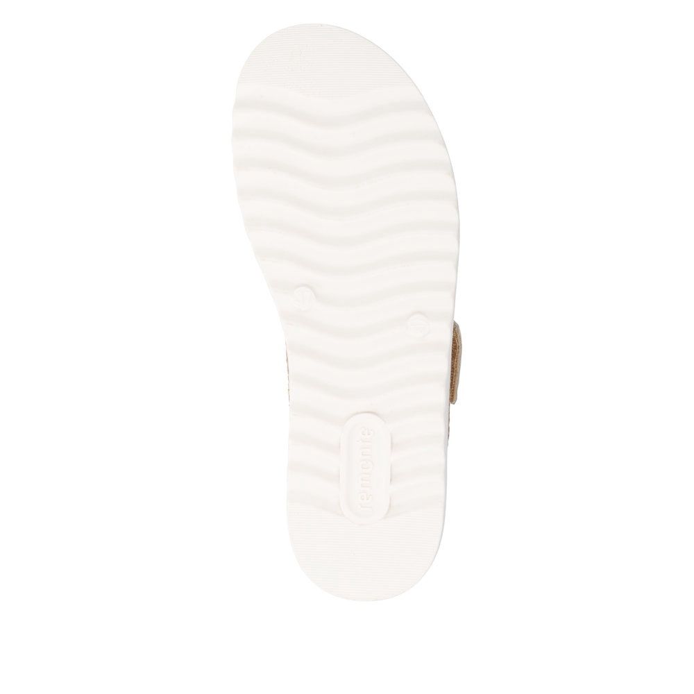 Ella Leather Sandals in Beige