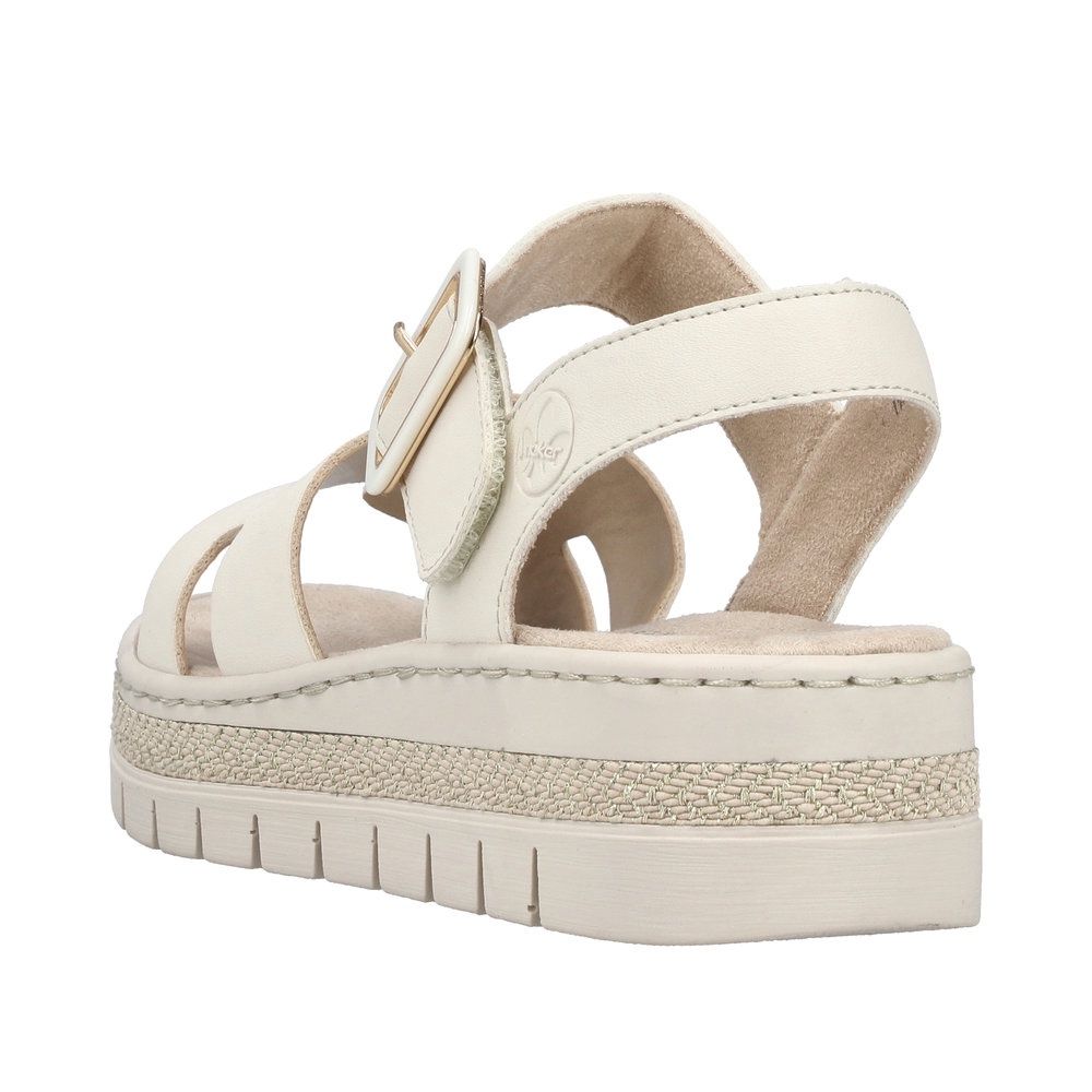 Zoe Leather Sandals in White