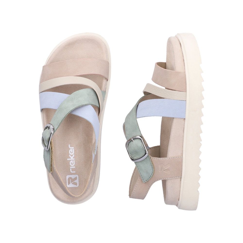 June Leather Sandals in Nude