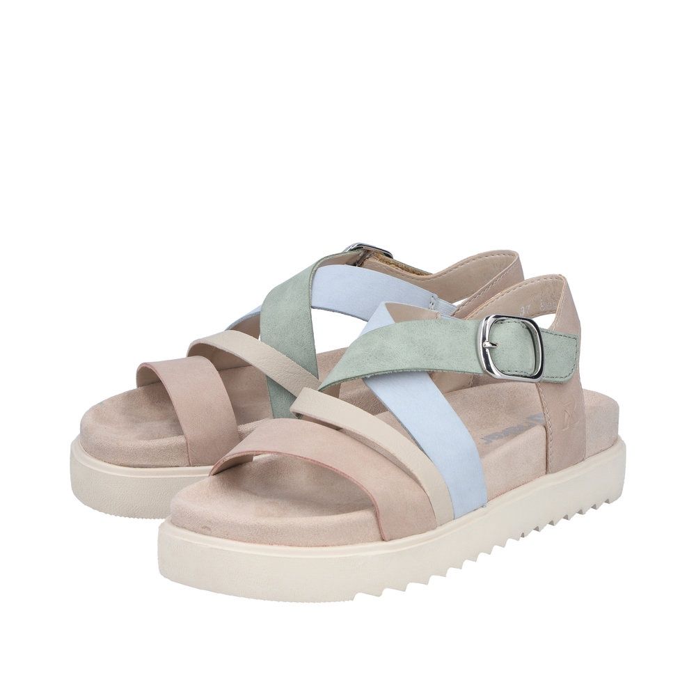 June Leather Sandals in Nude