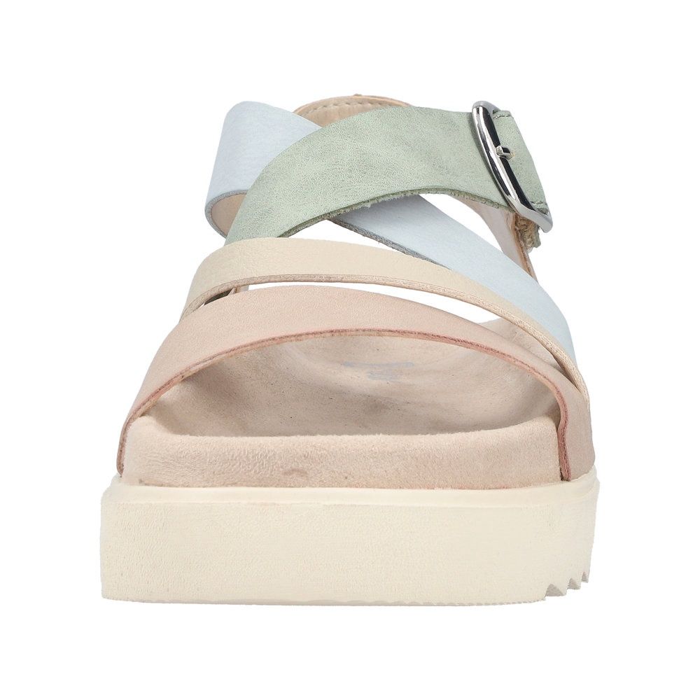 June Leather Sandals in Nude