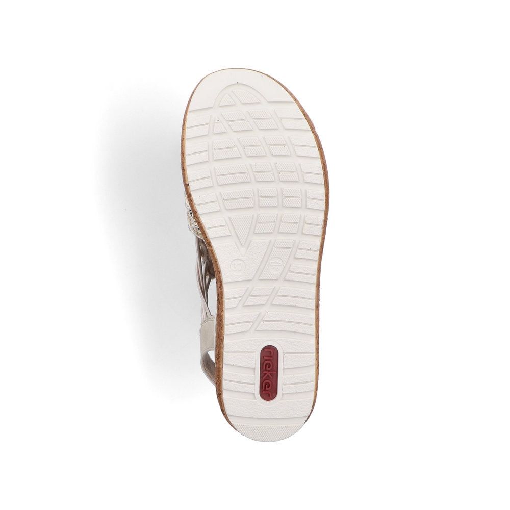 Tess Suede Sandals with Top Detail in Beige