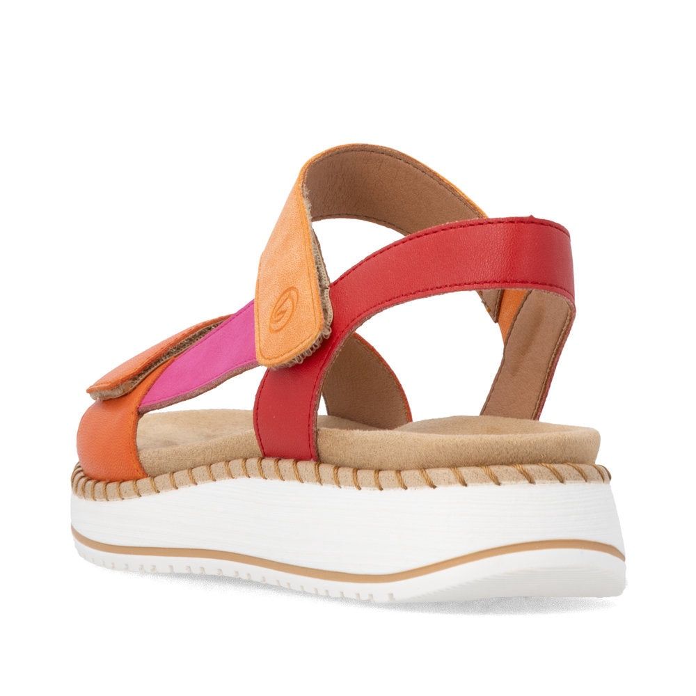 Ruby Leather Sandals in Orange