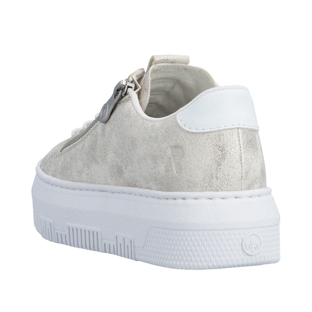 Bea Suede Shoes with Zipper in Beige