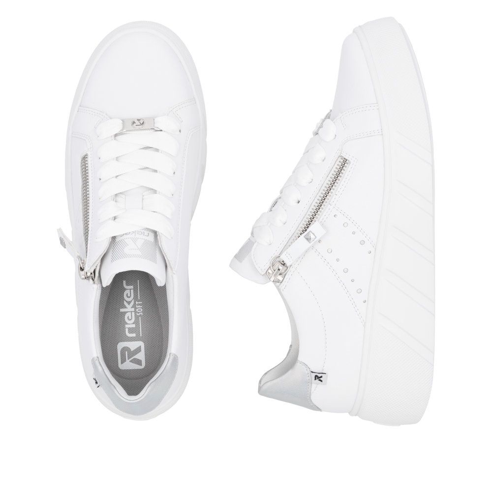 Kate Leather Sneakers in White