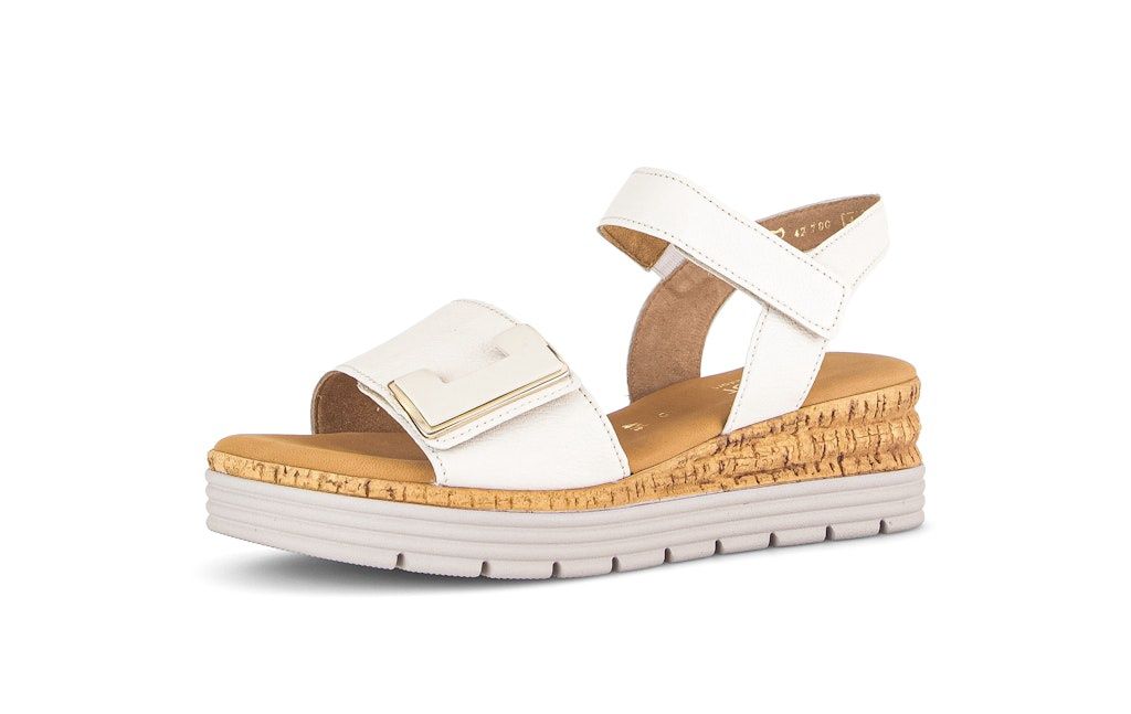 Geneva Sandals with Strap Detail in White