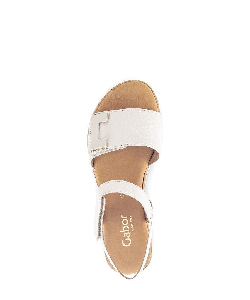 Geneva Sandals with Strap Detail in White