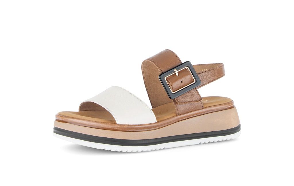 Amelia Sandals with Buckles in Brown