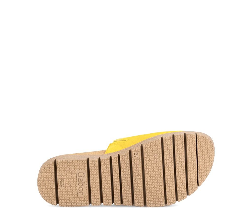 Carolina Flat Sandals with Circle Buckles in Brown