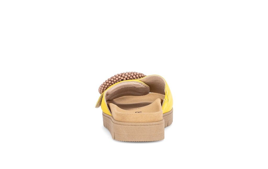 Carolina Flat Sandals with Circle Buckles in Brown