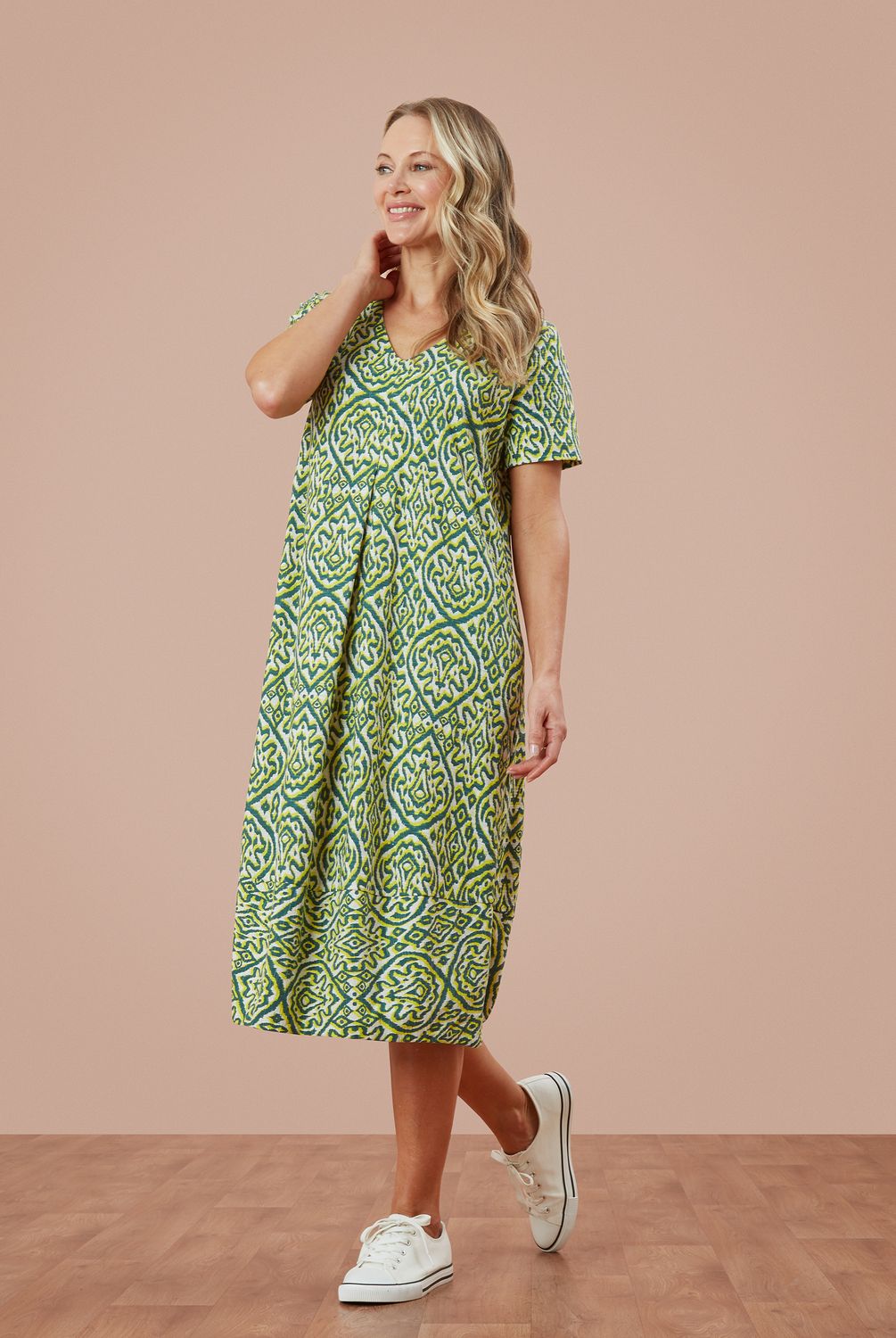 Mima Dress Inky Geo in Multi