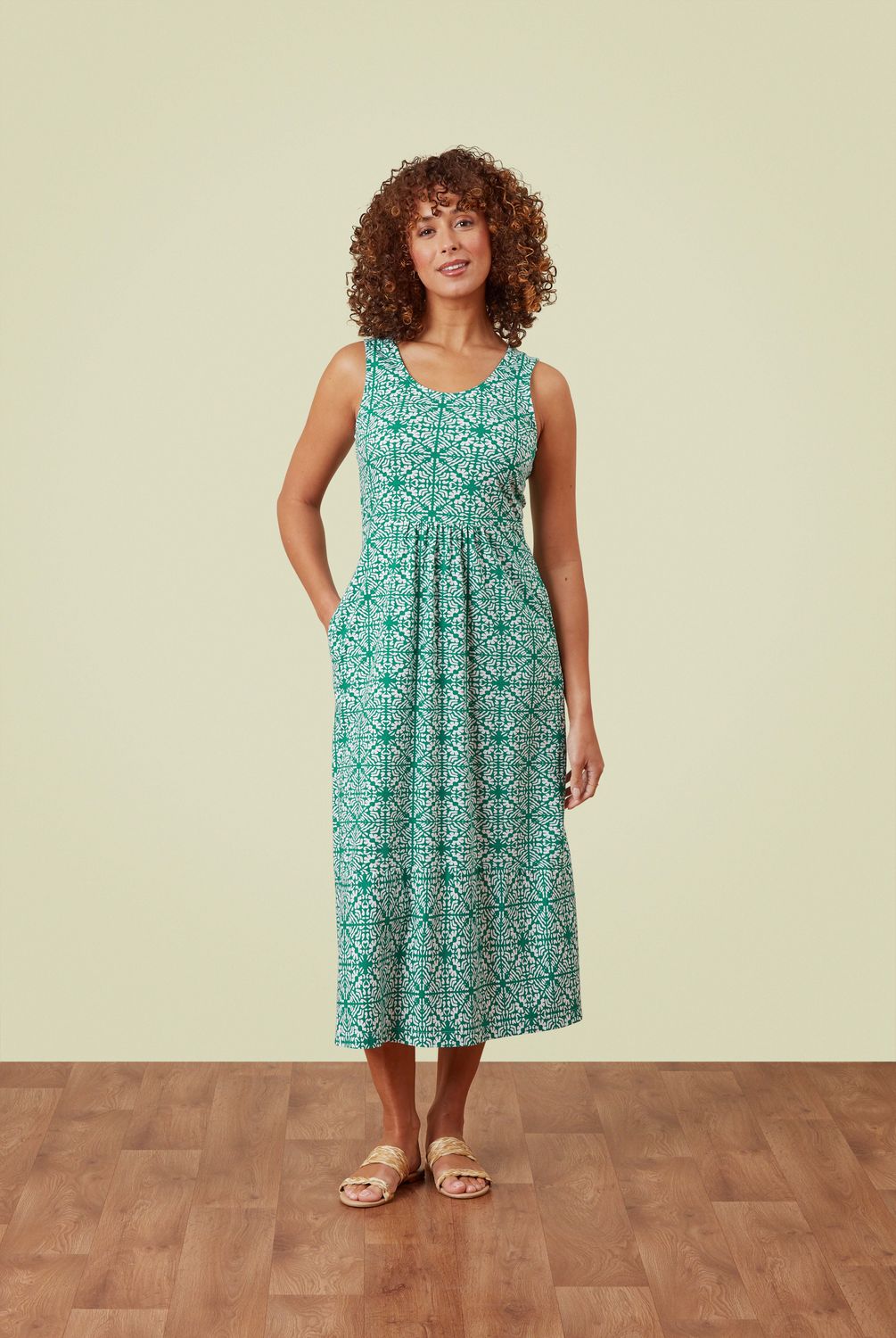 Skyline Dress Remi Tile in Lagoon